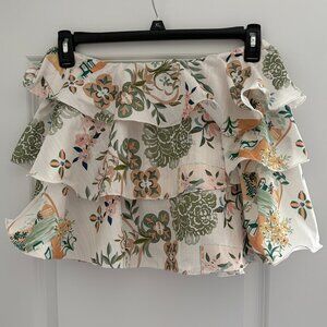 Spanish Floral Off the Shoulder Strapless Top Summer Boho